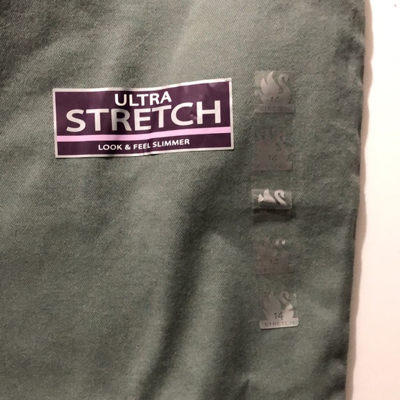 Gloria Vanderbilt Amanda Pants Women 14 Average Stretch Rhinestone Sweet Basil - Picture 6 of 11